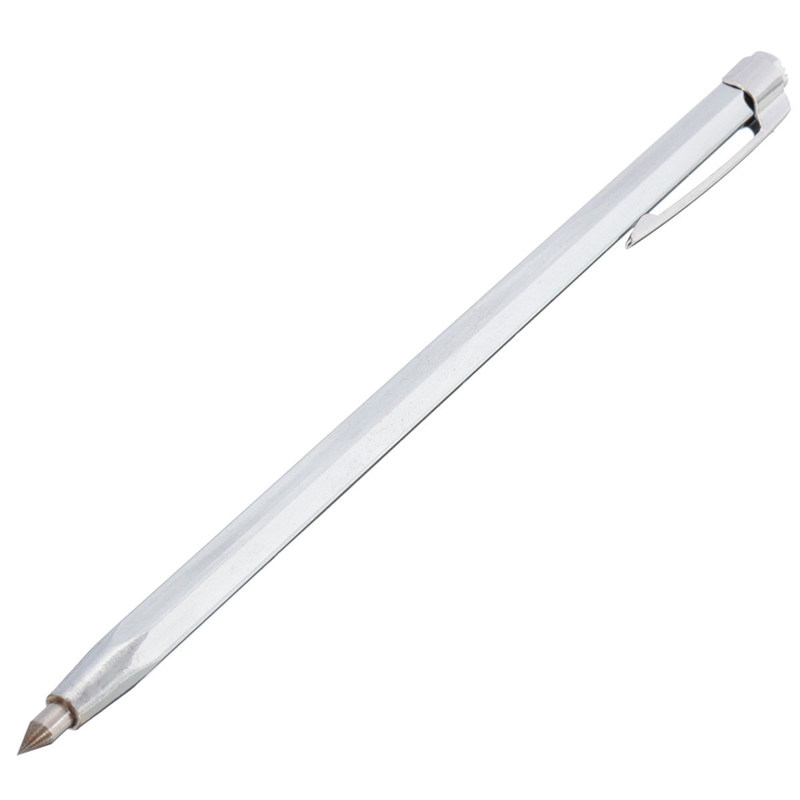 diy 1pc 14.5cm tungsten steel tip scriber clip pen for ceramics glass shell metal marking tool white engraving pen garden