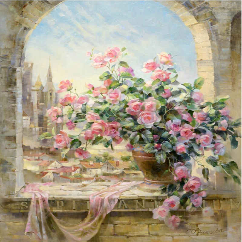 excellent frameless pictures painting by numbers diy digital oil painting on canvas home decoration window flowers scene 40x50 excellent frameless pictures painting by numbers diy digital oil painting on canvas home decoration window flowers scene 40x50
