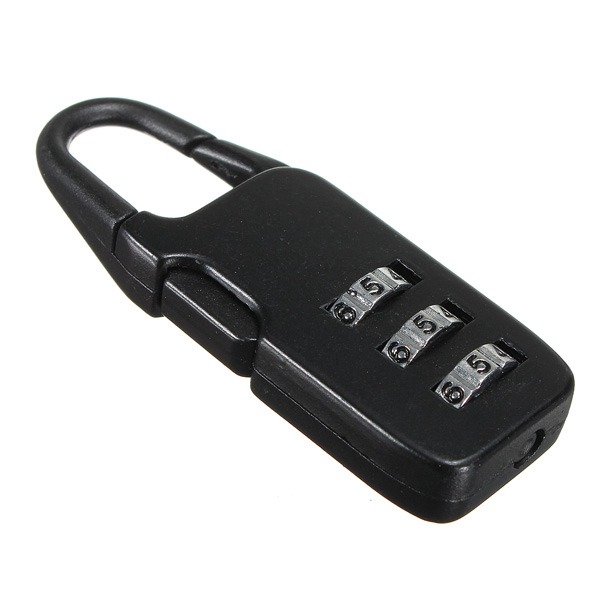 excellent quality colorful mini 3 digit resettable combination travel luggage suitcase lock padlock