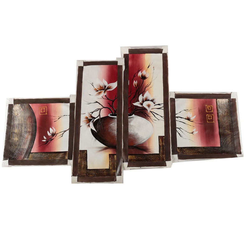 excellent quality living room bedroom 4pcs assembling modern abstract huge wall art oil painting wall painting on canvas