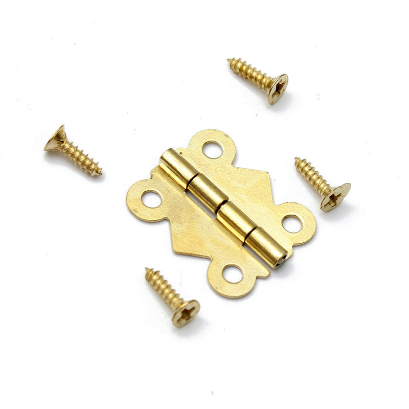 fashion design 5/10/20x vintage brass color iron mini butterfly butt hinges cabinet drawer jewelry box diy repair fashion design 5/10/20x vintage brass color iron mini butterfly butt hinges cabinet drawer jewelry box diy repair