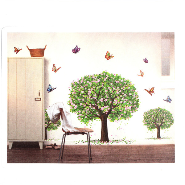 ! fashion diy waterproof removable vinyl wall sticker decal pvc art mural stick wallpaper for bedroom livingroom decor