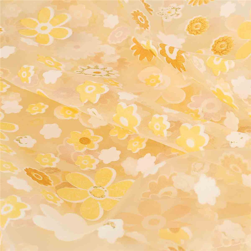 fashion floral pattern romanticdesign voile curtain tulle door window curtain sheer voile curtain drape valance house decoration