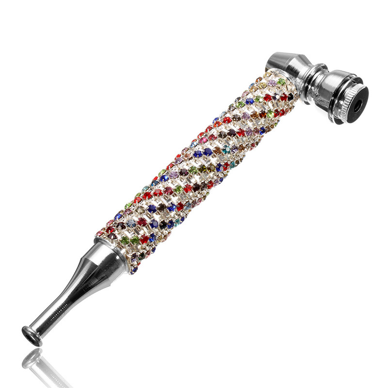 fashion portable diamond smoking tobacco jamaica rasta tobacco metal smoking pipes now gift mill smoke detectors while stock