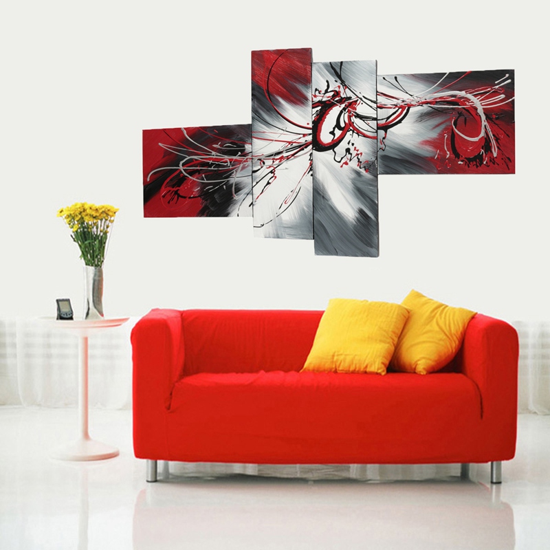 handmade modern wall art picture wall painting set abstract oil painting on canvas 4 assemble home decoration handmade modern wall art picture wall painting set abstract oil painting on canvas 4 assemble home decoration