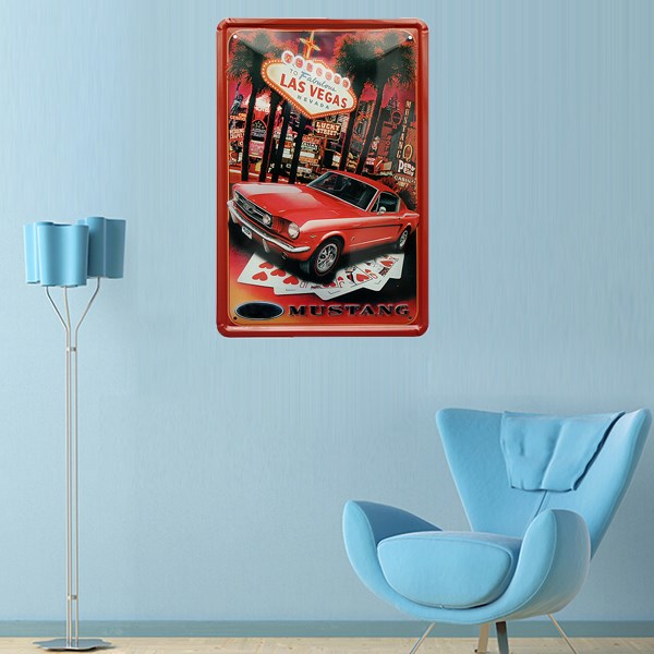 hign quality contracted fashionable las vegas car metal home shop pub wall garage shabby vintage sign tin plaque decor gift