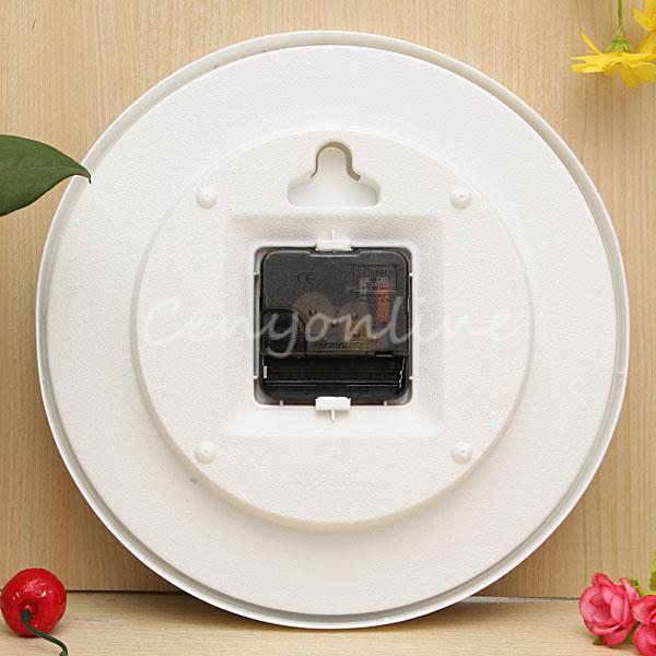 modern design 3 colors lovely sweet large circular quartz round wall clock for home kitchen bedroom office living room study