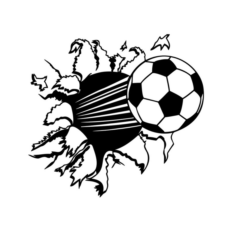 modern design cartoon soccer ball football vinyl removable wall sticker art decal kids room decor sport boy bedroom decoration