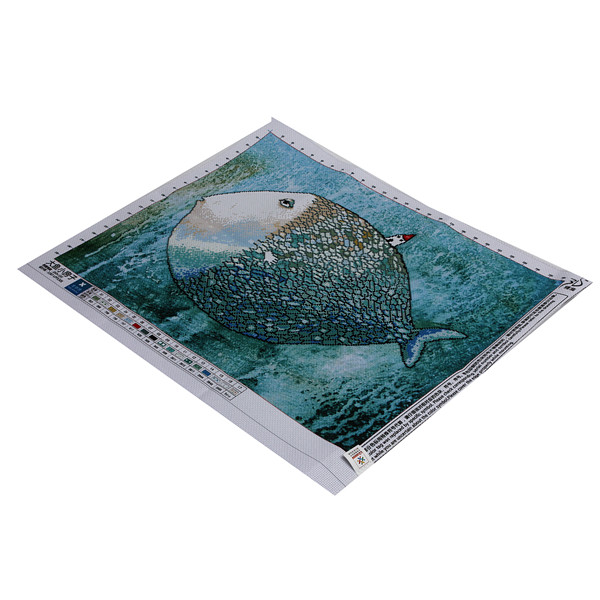 modern design cotton threads 3d print cross stitch kit fish house painting series home deco set for embroidery sewing needlework