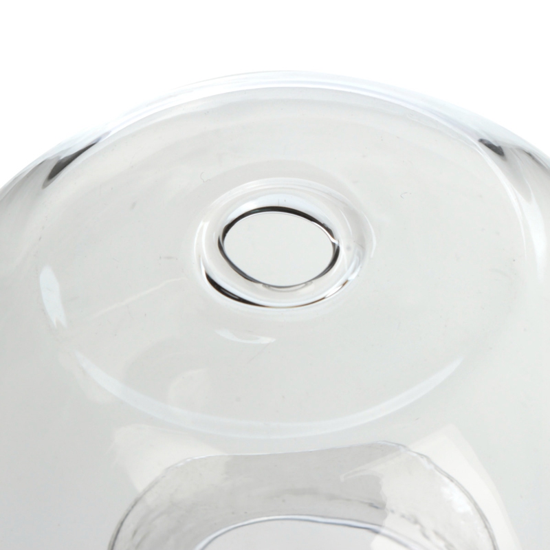 modern design fashion transparent round shape glass candle holder wedding home decorative with one candle romantic dinner