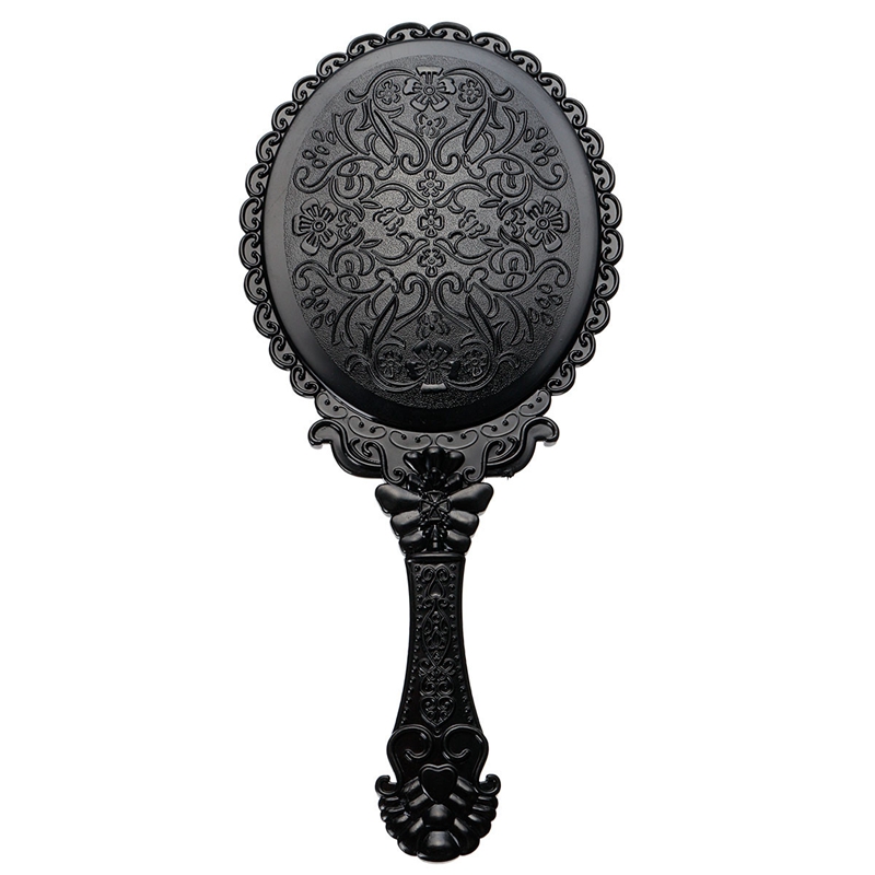modern design l ladies floral repousse cosmetic vintage mirror cute girl hand make up oval hand held makeup beauty dresser
