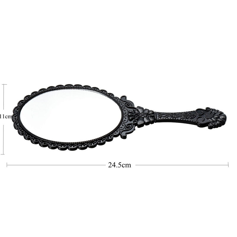 modern design l ladies floral repousse cosmetic vintage mirror cute girl hand make up oval hand held makeup beauty dresser