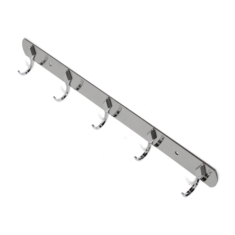 modern design metallica robe hook rod 5 hooks zinc alloy towel holders towel row hangers durable