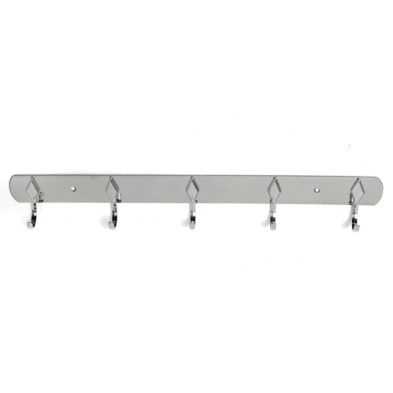 modern design metallica robe hook rod 5 hooks zinc alloy towel holders towel row hangers durable