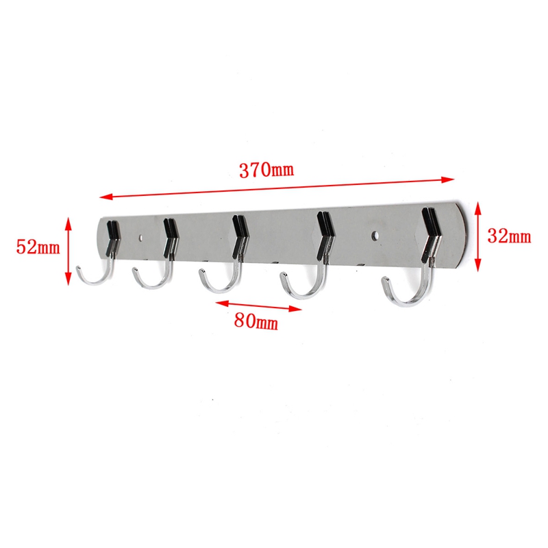 modern design metallica robe hook rod 5 hooks zinc alloy towel holders towel row hangers durable