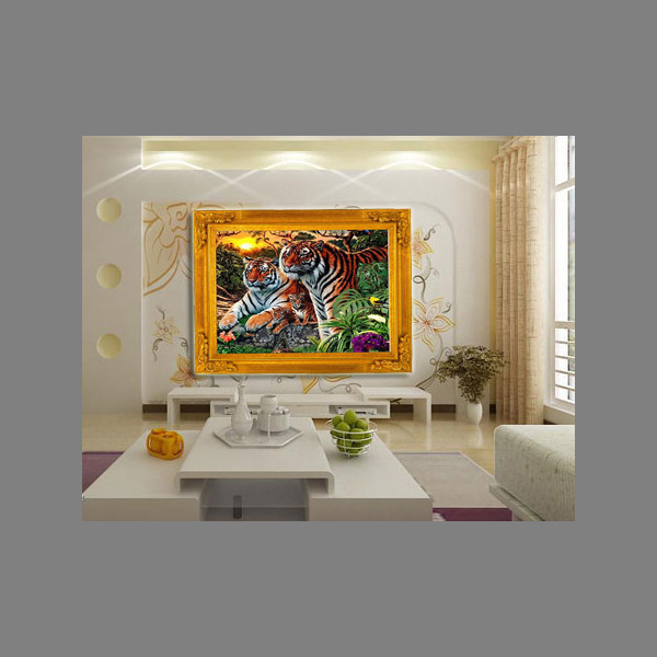 modern design needlework full square drill diamond painting diamond embroidery diy cross stitch mosaic tiger home decor