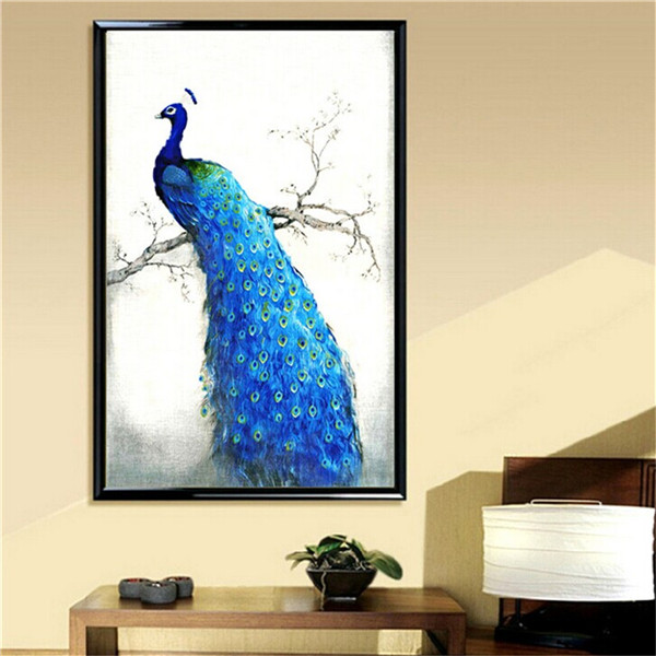 modern elegant 5d cross stitch diamond painting round stone peacock chinese style diamond embroidery home office decoration modern elegant 5d cross stitch diamond painting round stone peacock chinese style diamond embroidery home office decoration