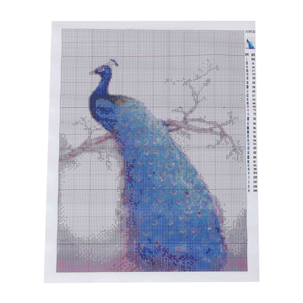 modern elegant 5d cross stitch diamond painting round stone peacock chinese style diamond embroidery home office decoration