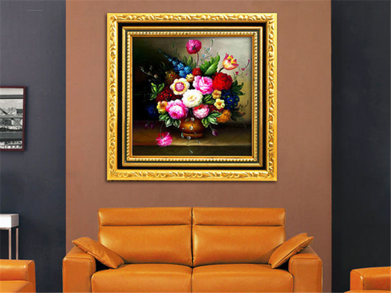 modern needlework diy dmc cross stitch sets for embroidery kits precise printed oil painting vase 3d counted cross-stitching
