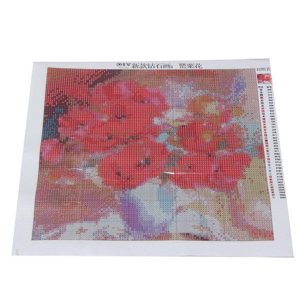 modern poppies diy diamond embroidery painting flowers in vases full mosaic crafts 3d cross stitch kits needlework home decor