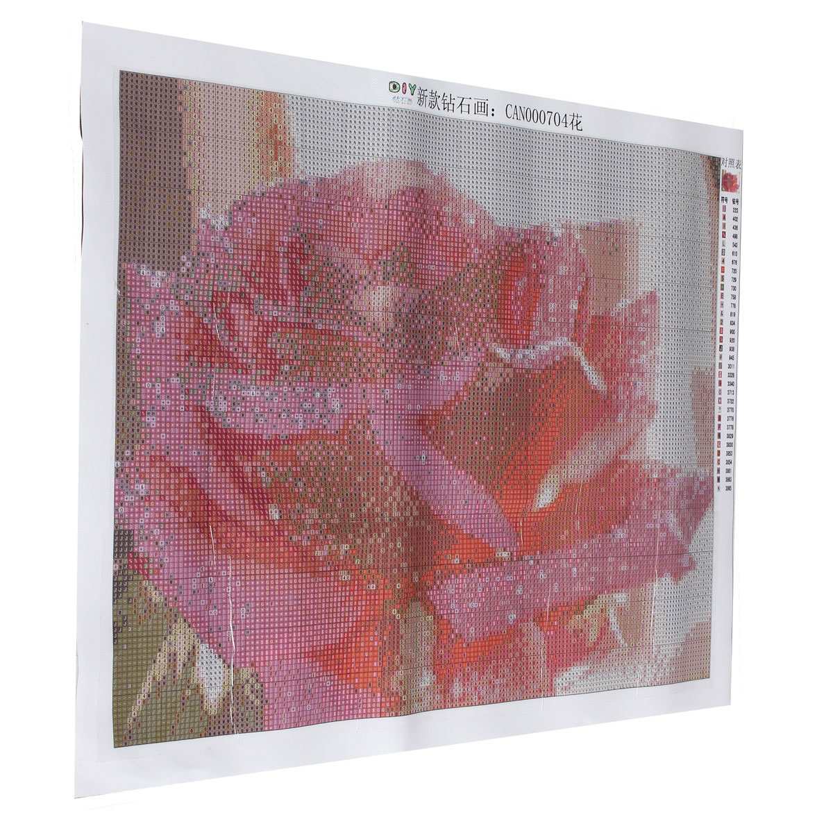 modern sesign needlework diy diamond painting cross stitch sewing knitting needles diamond embroidery romantic water rose flower