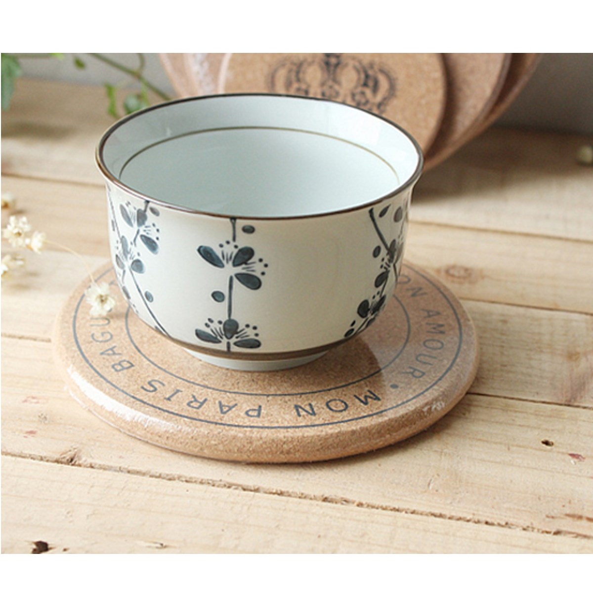 mordern design best promotion wooden coffee tea drink mug cup coaster mat placemat round tableware thermal fit for decoration