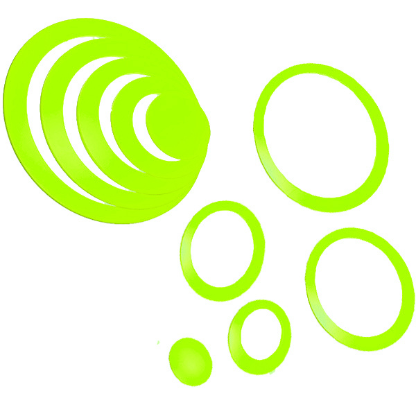 new 1 set acrylic home indoors decoration circles stereo removable fashion circles 3d diy wall stickers