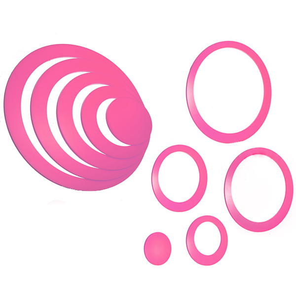 new 1 set acrylic home indoors decoration circles stereo removable fashion circles 3d diy wall stickers