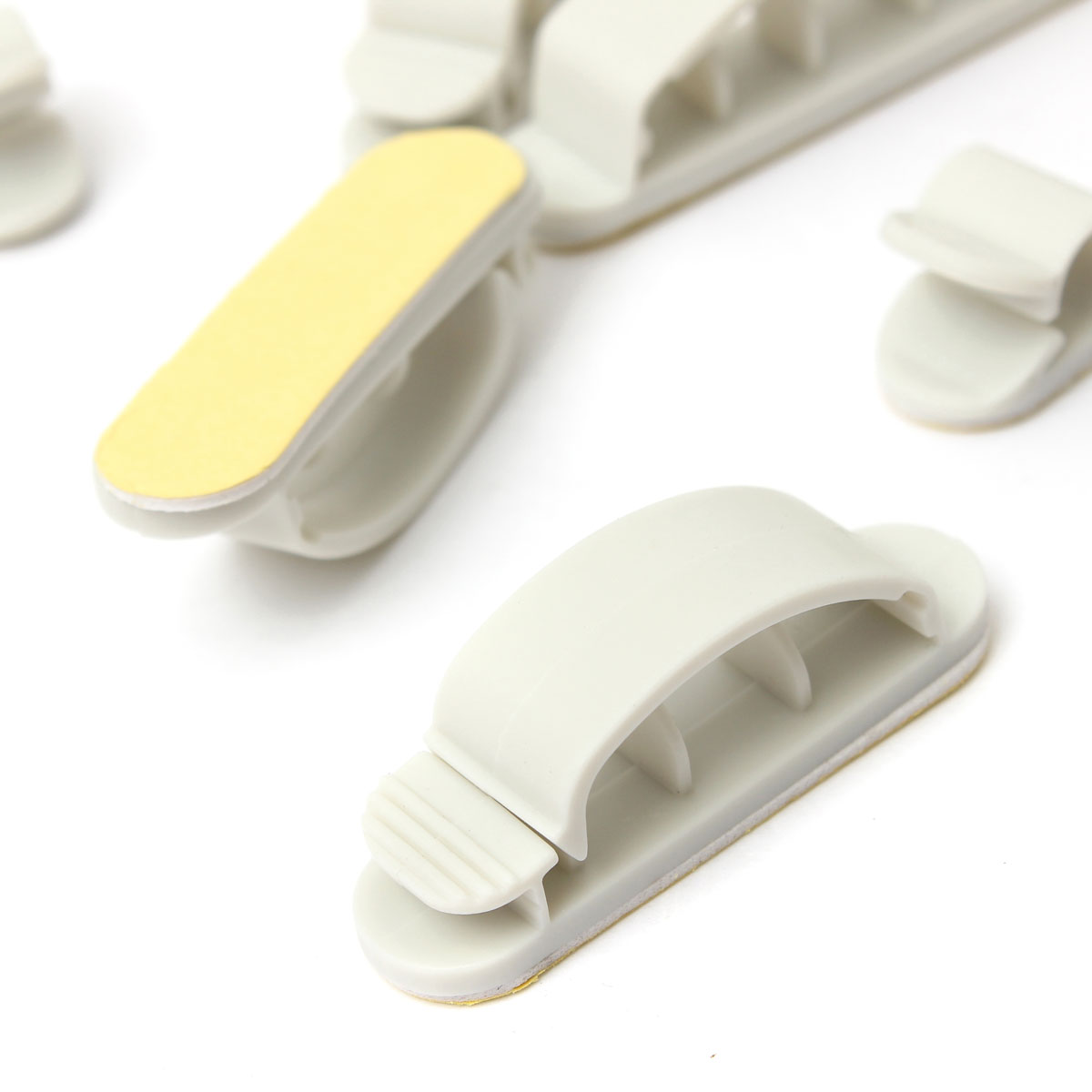 new 10pcs flexible cable wire line cord organizer winder holder clip clinch fixer 3 sizes