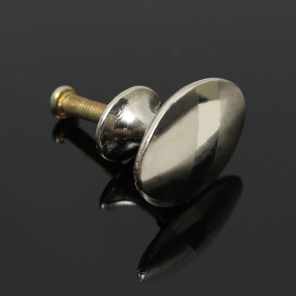 new 30mm stainless steel zinc satin knob pull handle kitchen cabinet hardware +screw