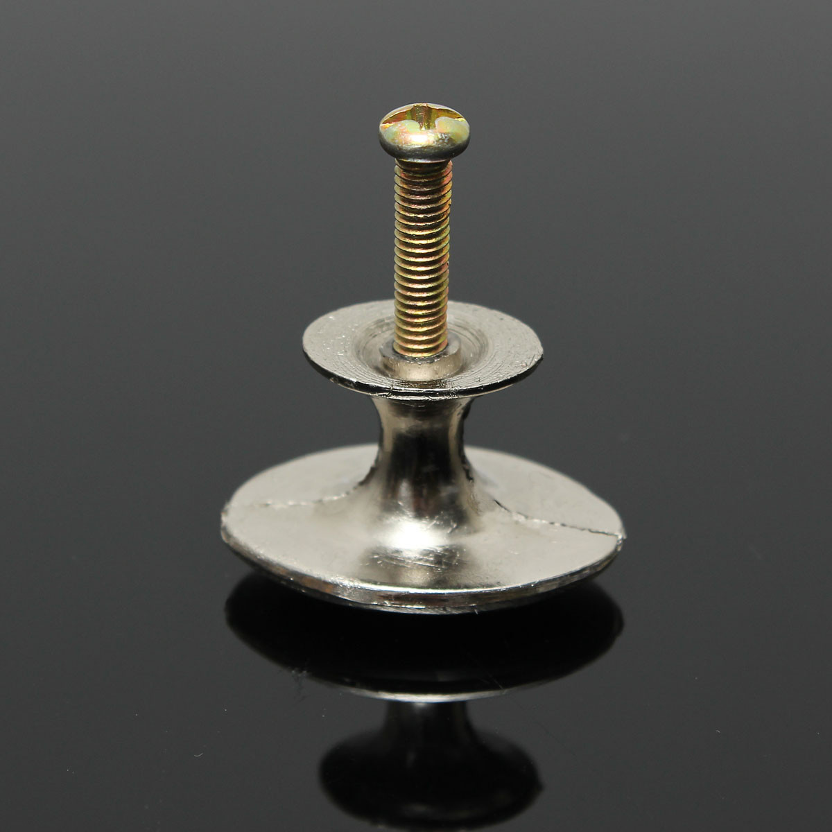 new 30mm stainless steel zinc satin knob pull handle kitchen cabinet hardware +screw