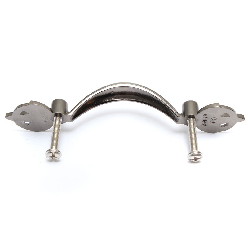 new 64mm modern country style kitchen cabinet door drawer hardware pitch black nickel and diamonds pulls handles