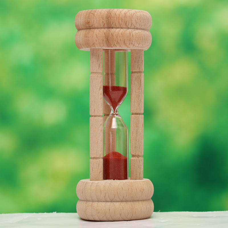 new arrival 1pc traditional 3 minutes sand egg cooking kitchen timer beech wood hourglass clock gift
