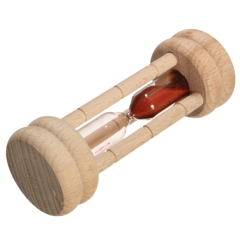 new arrival 1pc traditional 3 minutes sand egg cooking kitchen timer beech wood hourglass clock gift