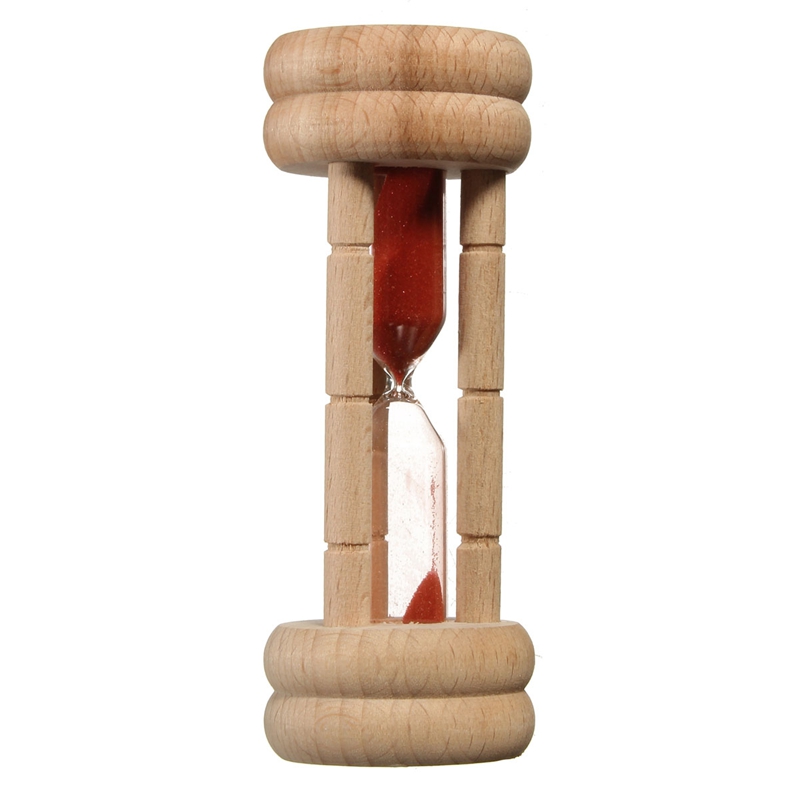 new arrival 1pc traditional 3 minutes sand egg cooking kitchen timer beech wood hourglass clock gift