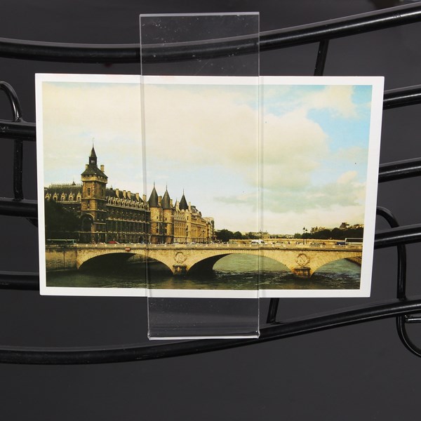 new arrival 2x6 acrylic clear magnetic po booth frame picture postcard holder for po strips displays menu card holders