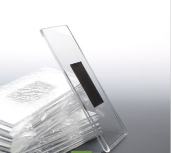 new arrival 2x6 acrylic clear magnetic po booth frame picture postcard holder for po strips displays menu card holders