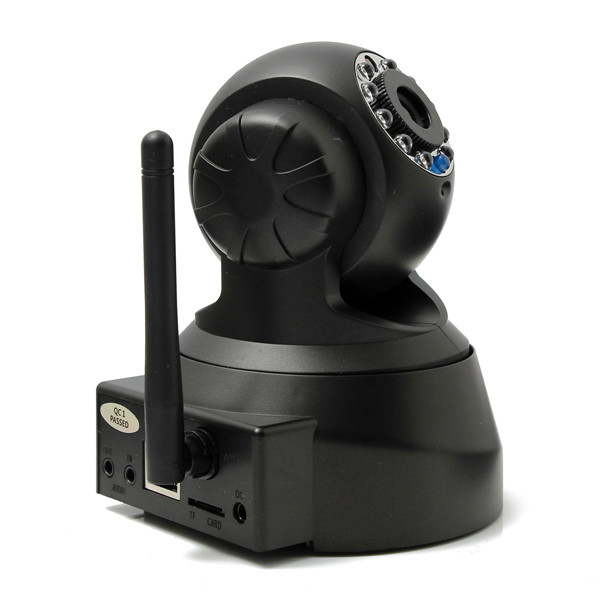 new arrival black wireless wifi cctv hd outdoor indoor mini ip security ir camera webcam uk plug