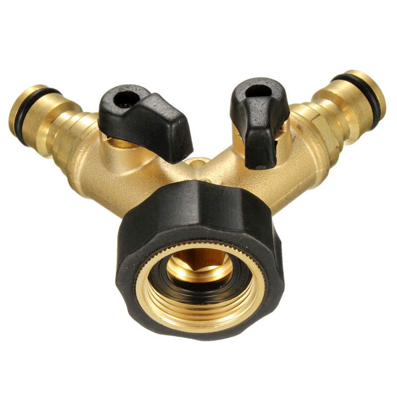 new arrival brass 3/4'' hose pipe splitter 2 way quick connector adaptor y shape garden tap new arrival brass 3/4'' hose pipe splitter 2 way quick connector adaptor y shape garden tap