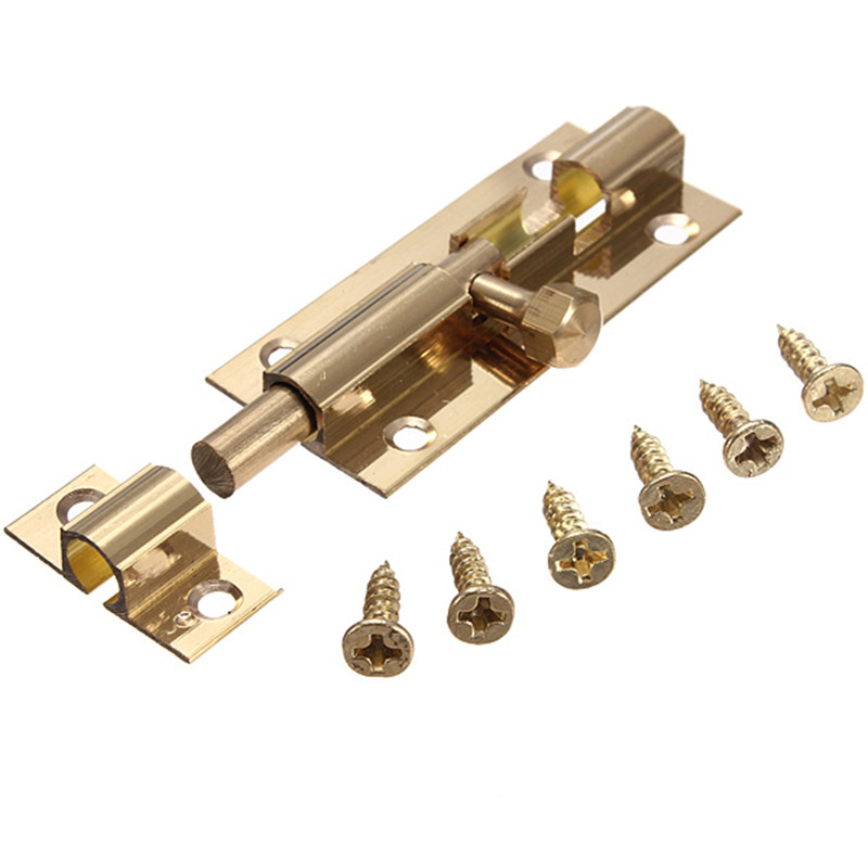 new arrival!!! solid brass chrome slide bolt bathroom toilet small large lock catch latch gate lock with screw