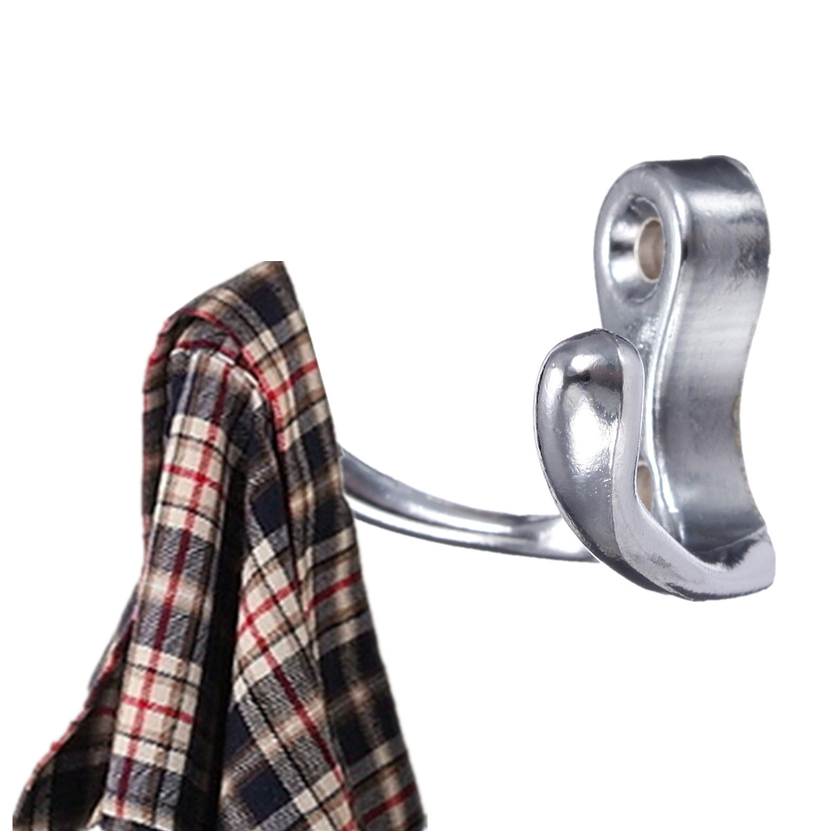 new arrival super bright sturdy new zinc alloy door wall mount hooks towel clothes hat hanger bathroom kitchen
