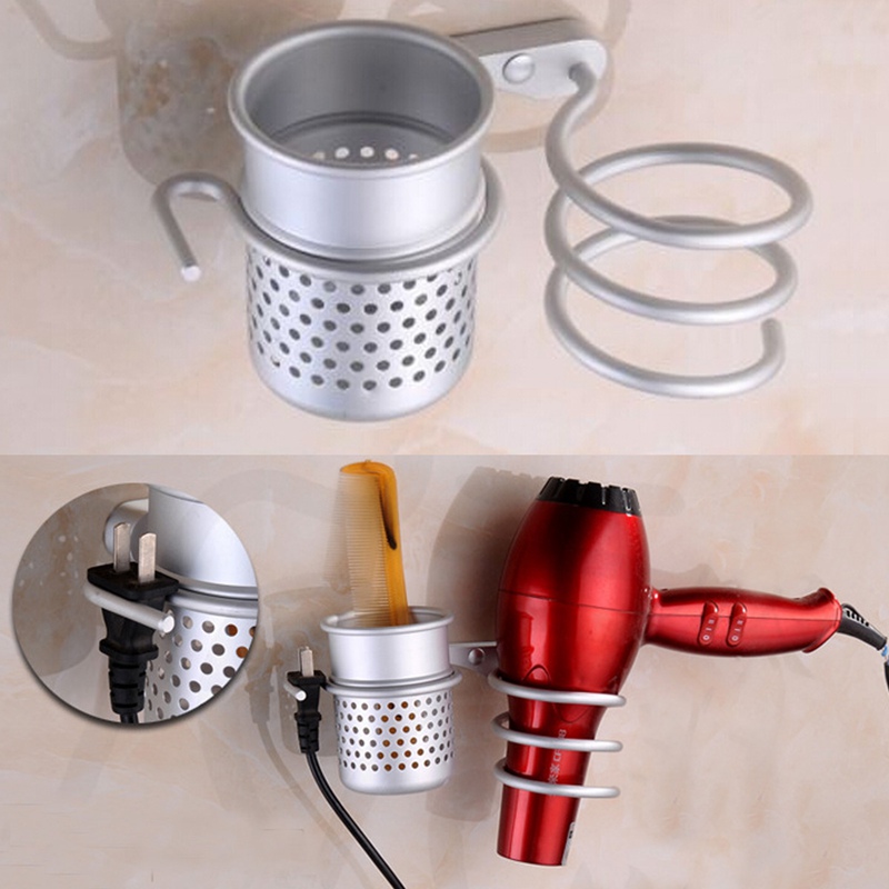 new arrvial!! wall mounted hair dryer drier comb holder rack stand set storage organizer new excellent quality new arrvial!! wall mounted hair dryer drier comb holder rack stand set storage organizer new excellent quality