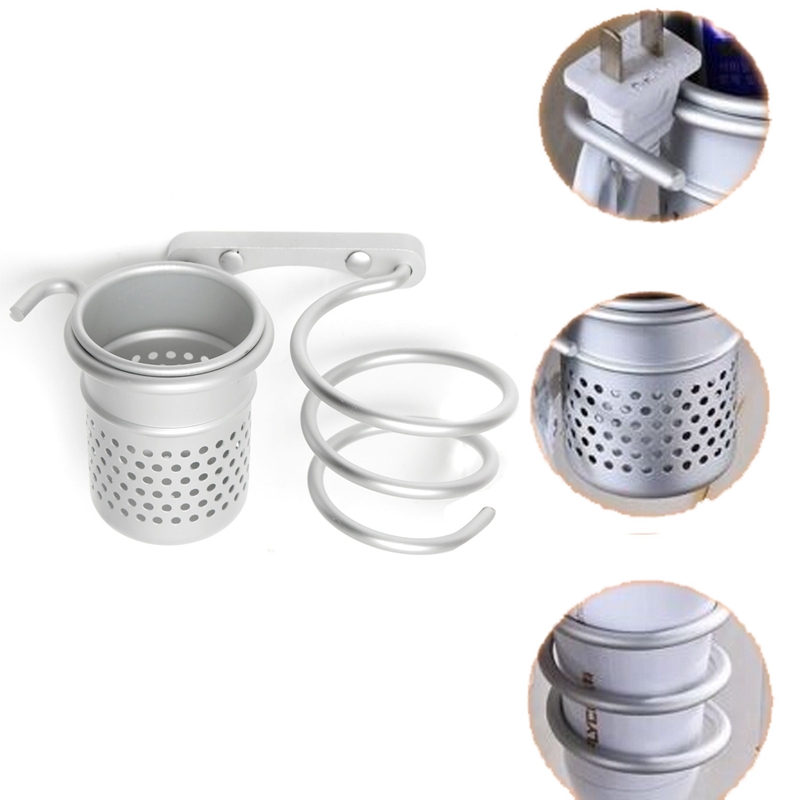 new arrvial!! wall mounted hair dryer drier comb holder rack stand set storage organizer new excellent quality