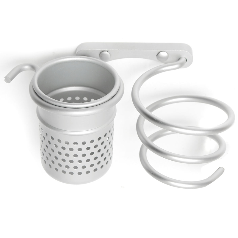 new arrvial!! wall mounted hair dryer drier comb holder rack stand set storage organizer new excellent quality