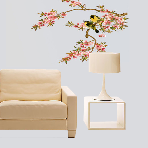 new beautiful flower tree birds vinyl wall decal home art decals nursery children wall sticker for bedroom livingroom decor new beautiful flower tree birds vinyl wall decal home art decals nursery children wall sticker for bedroom livingroom decor