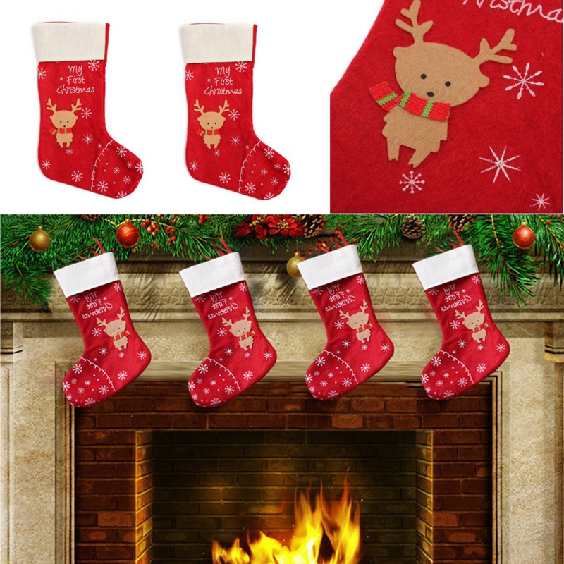 new christmas decorations 1pc christmas candy for apple stockings 30cm sack sock gift deer snowflake decoration new christmas decorations 1pc christmas candy for apple stockings 30cm sack sock gift deer snowflake decoration