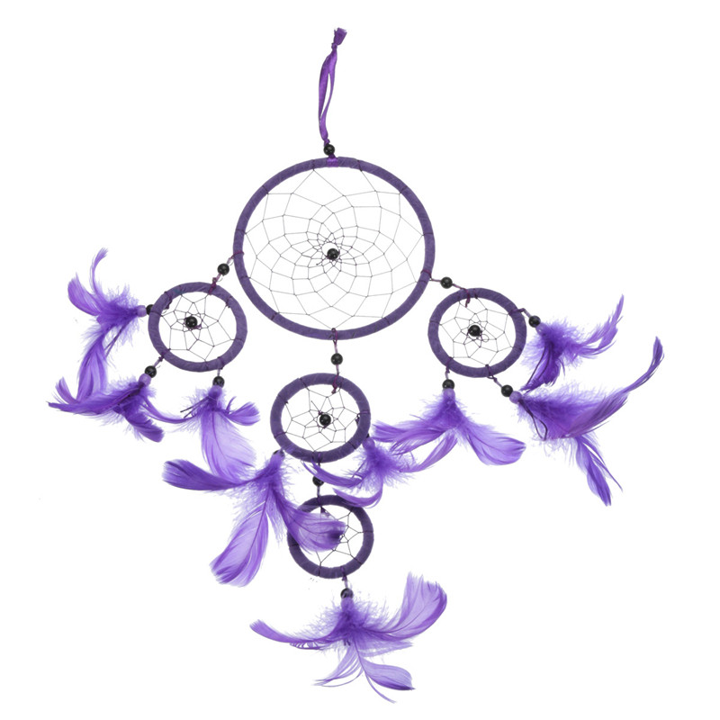 new colorful dream catcher with feathers 21" wall hanging decoration ornament