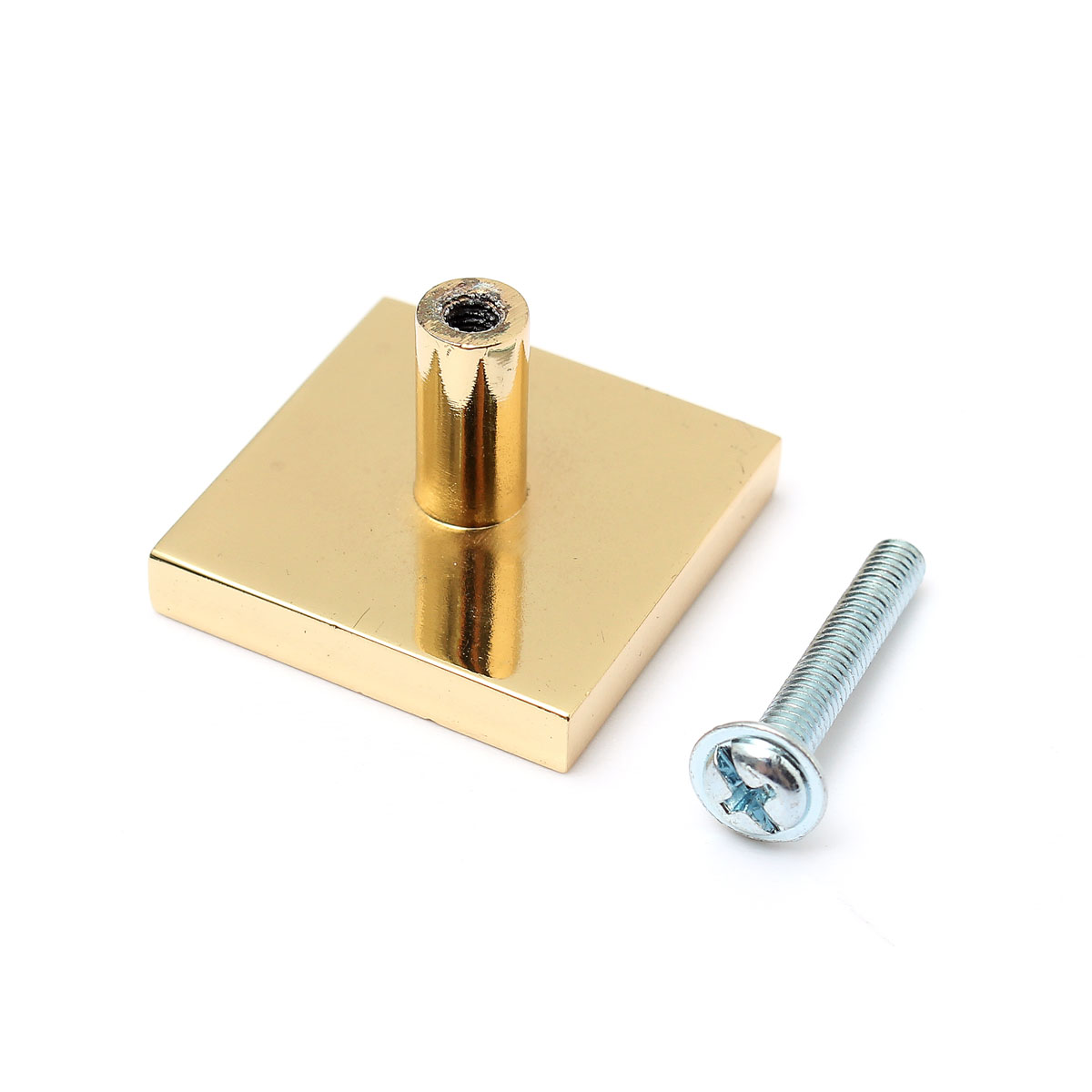 new crystal gold square cabinet cupboard home drawer pull handle knobs 30x30mm