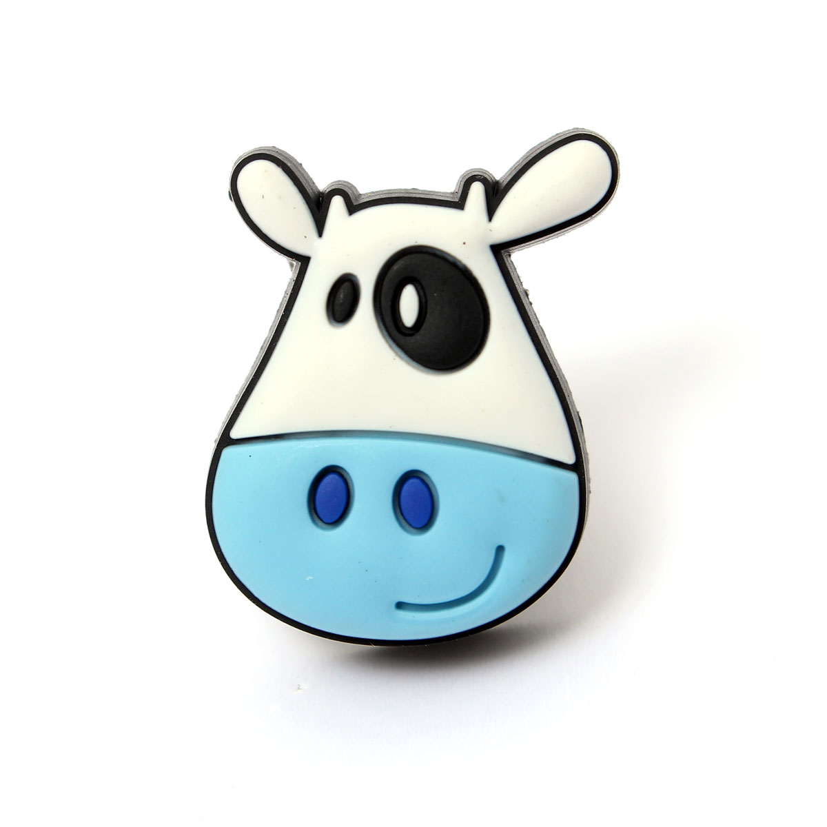 new cute cow white+blue cabinet cupboard home drawer pull handle knobs