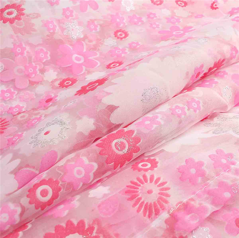 new design floral pattern voile pink curtain tulle door window curtain sheer voile curtain drape valance house decoration